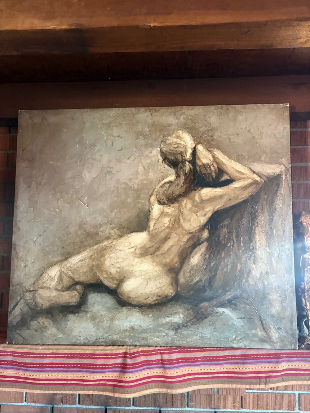 Cecil K Restful Oil on canvas Authentic local pick up